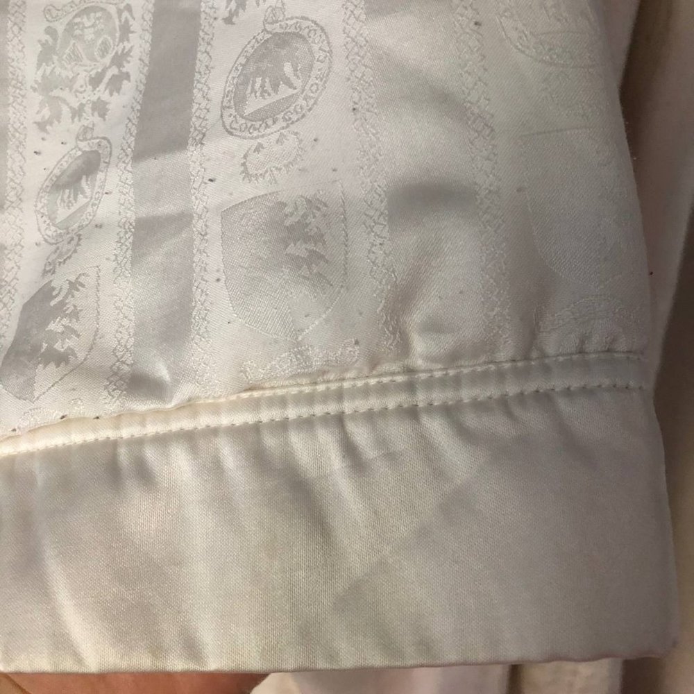 Luxury Vintage  TCM Bathrobe Ivory White - Picture 6 of 14